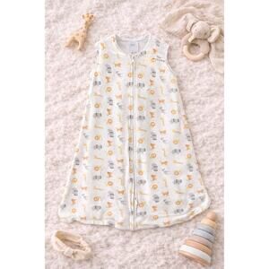HALO Baby Sleepsack 100% Cotton Wearable Blanket Jungle Safari Print SZ 12-18M